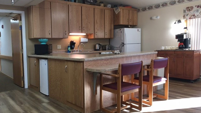 Glenview assisted living kitchen area